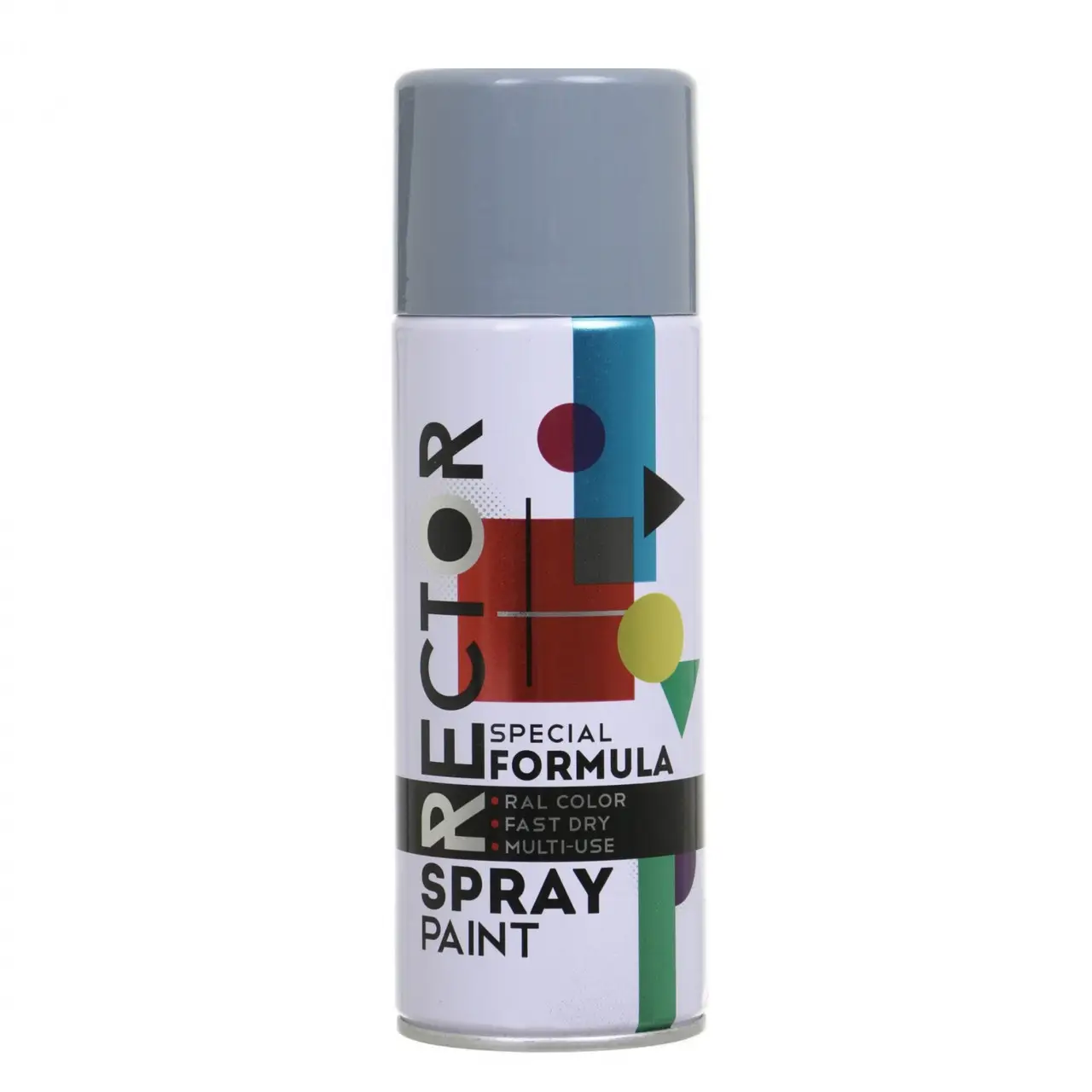 Емаль RECTOR універсальна 7046 сірий гл., в аер. упаковці, 400 мл